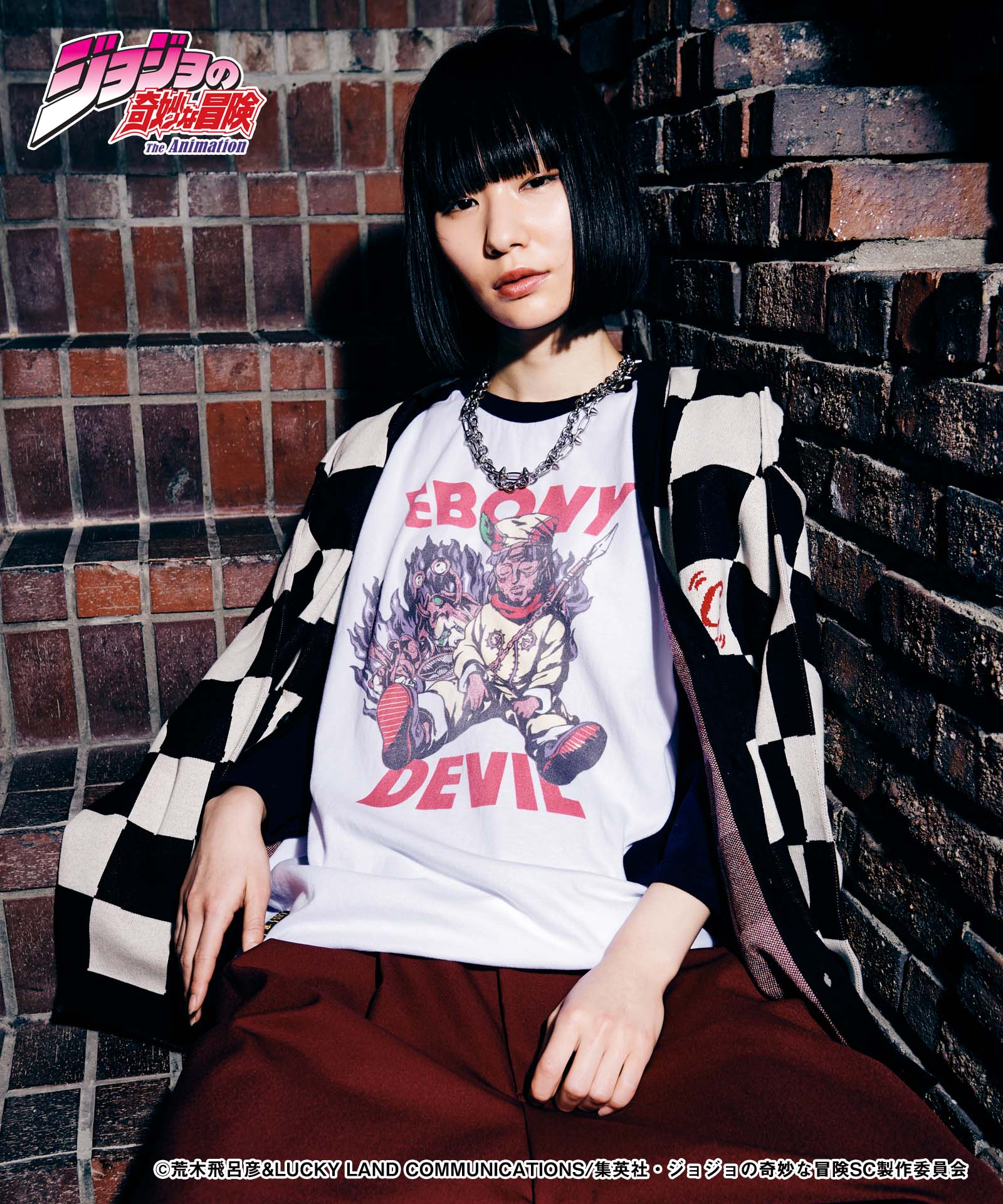 JOJO ジョジョ glamb グラム Ebony Devil Raglan Cutsew エボニーデビルラグランカットソー