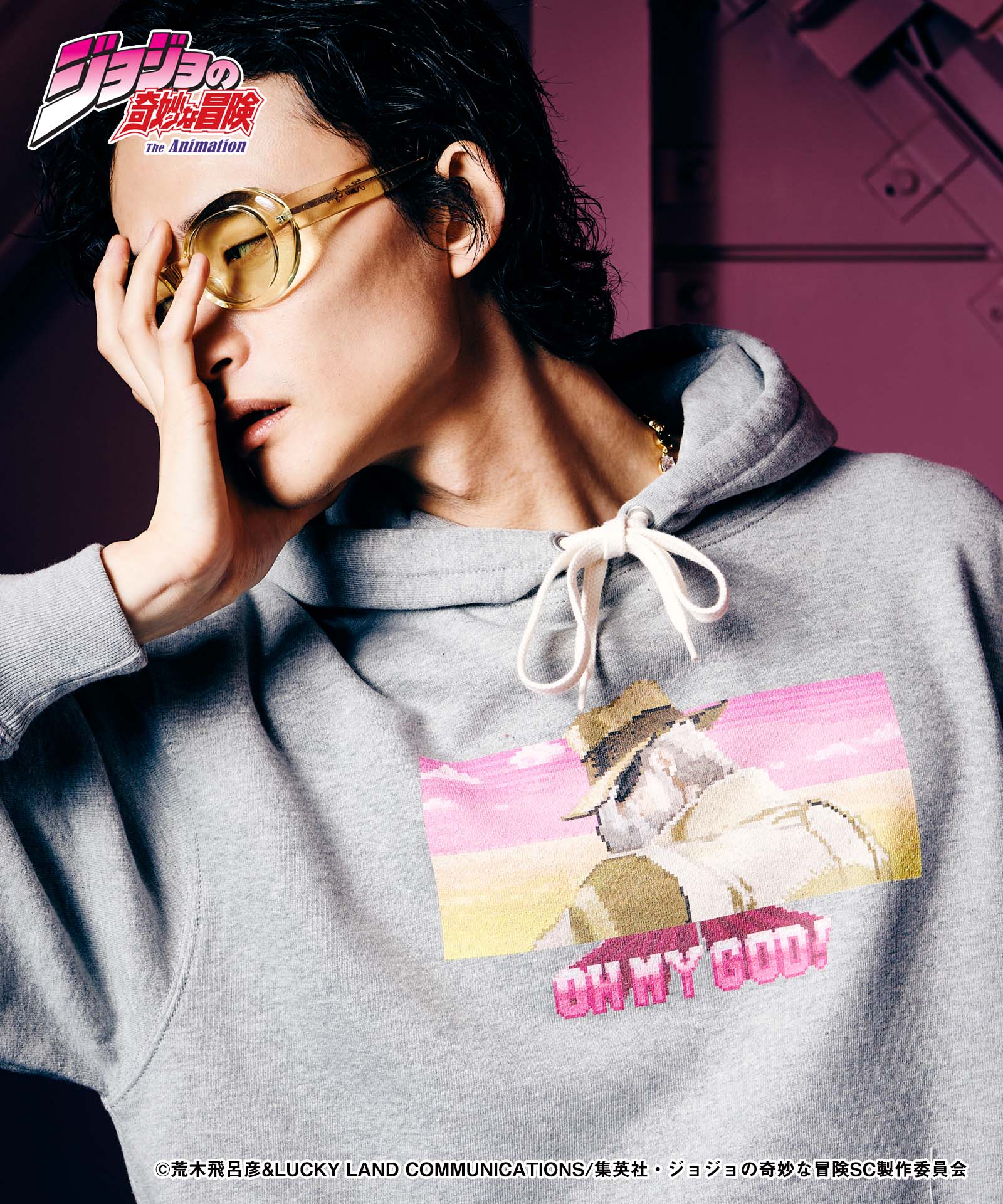 JOJO ジョジョ glamb グラム Joseph Joester Hoodie ジョセフ・ジョースターフーディ
