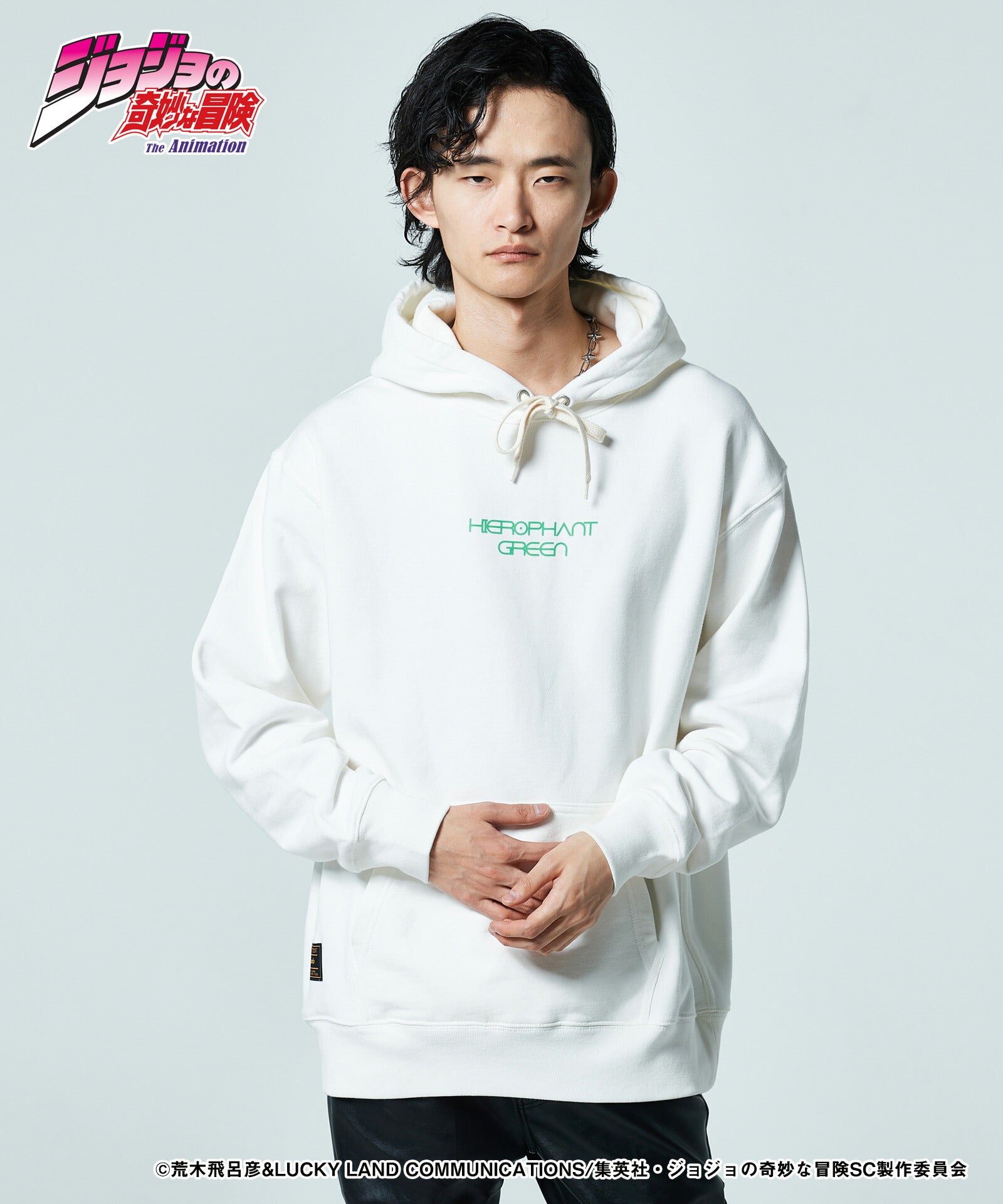 JOJO ジョジョ glamb グラム Hierophant Green Hoodie ハイエロファントグリーンフーディ