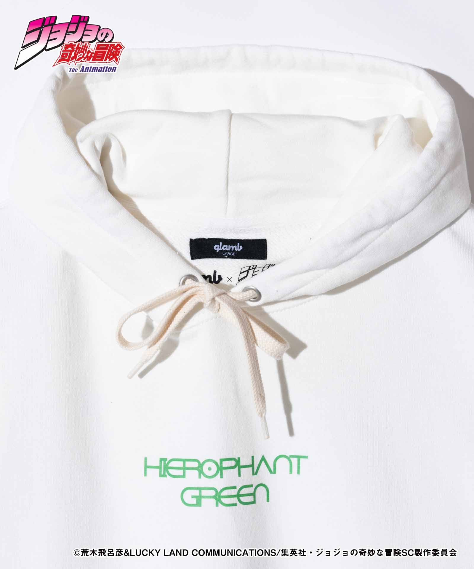 JOJO ジョジョ glamb グラム Hierophant Green Hoodie ハイエロファントグリーンフーディ