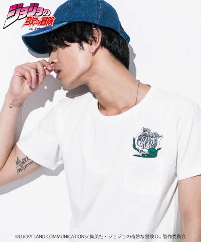 JOJO x glamb グラム Stray Cat T / ストレイキャット Tシャツ 猫草 ジョジョ
