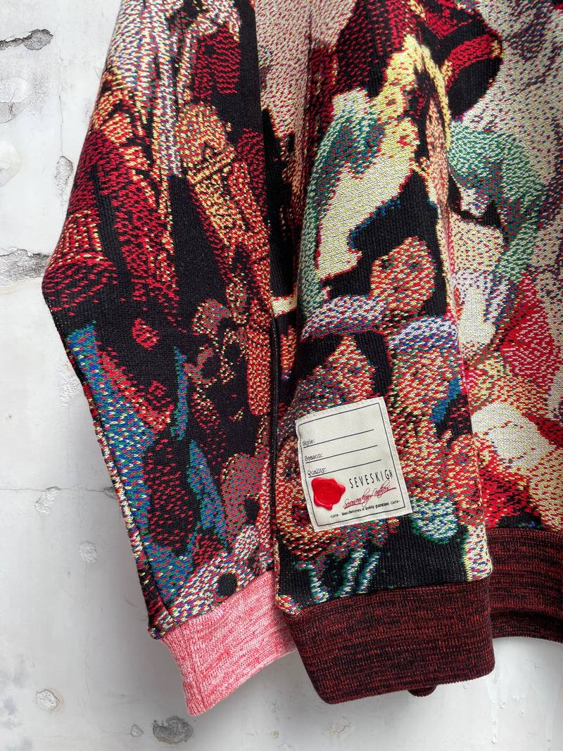 SEVESKIG セヴシグ x PAPRIKA パプリカ Jacquard Pullover knit Ver,UZO-MUZO