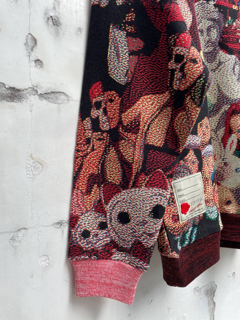 SEVESKIG セヴシグ x PAPRIKA パプリカ Jacquard Pullover knit Ver,UZO-MUZO