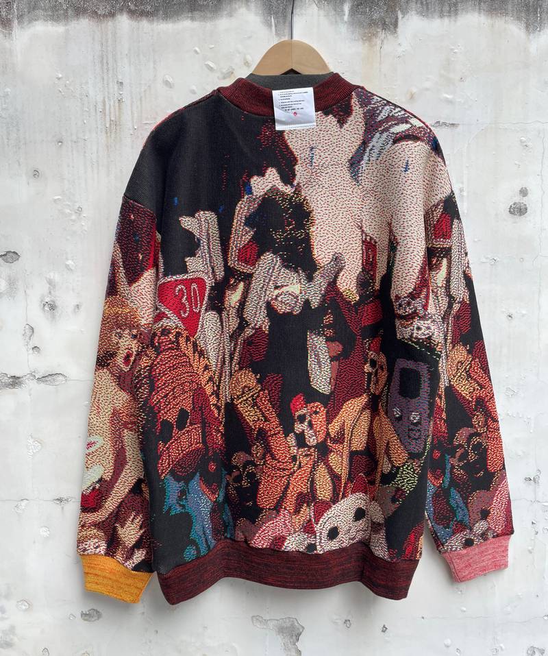 SEVESKIG セヴシグ x PAPRIKA パプリカ Jacquard Pullover knit Ver,UZO-MUZO