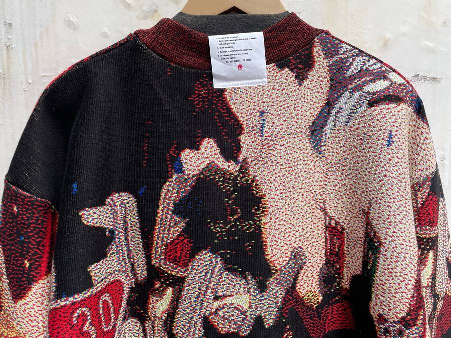 SEVESKIG セヴシグ x PAPRIKA パプリカ Jacquard Pullover knit Ver,UZO-MUZO