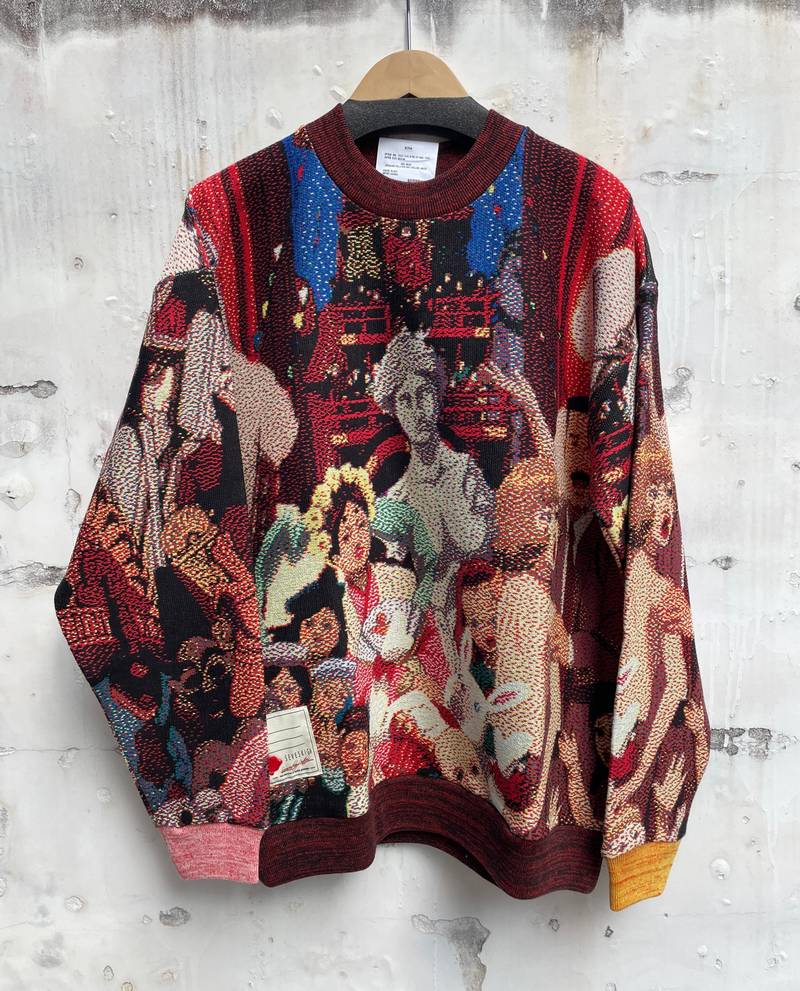 SEVESKIG セヴシグ x PAPRIKA パプリカ Jacquard Pullover knit Ver,UZO-MUZO