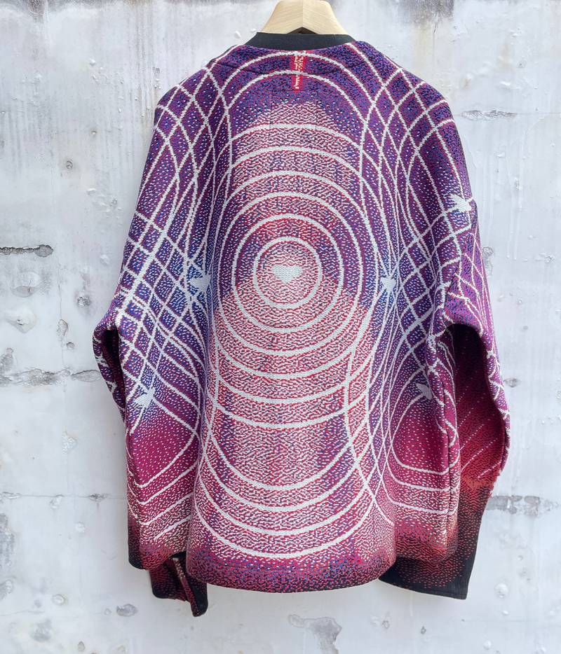 SEVESKIG セヴシグ EVANGELION AT Field Knit Cardigan / エヴァンゲリオン ATフィールド ニット カーディガン