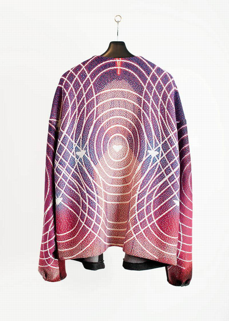 SEVESKIG セヴシグ EVANGELION AT Field Knit Cardigan / エヴァンゲリオン ATフィールド ニット カーディガン