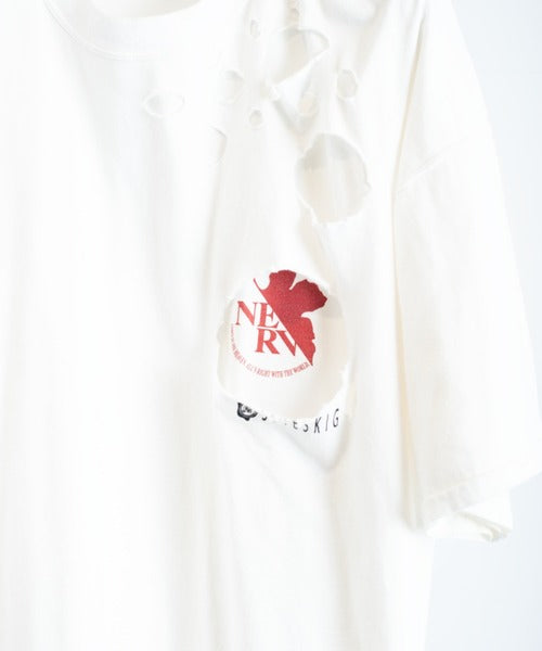 SEVESKIG セヴシグ EVANGELION S/SL Tee Ver.Main visual 001 / エヴァンゲリオン ダメージ Tシャツ
