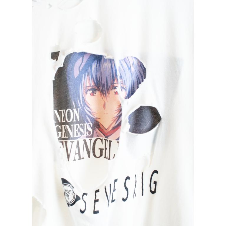 SEVESKIG セヴシグ EVANGELION L/SL Tee Ver. Ayanami / エヴァンゲリオン ダメージ ロンT 綾波レイ