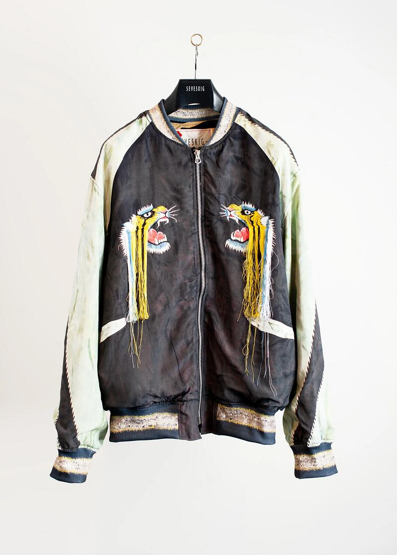 SEVESKIG セヴシグ Sev vs Tolq Souvenir Jacket Ver, Misled by AI スカジャン