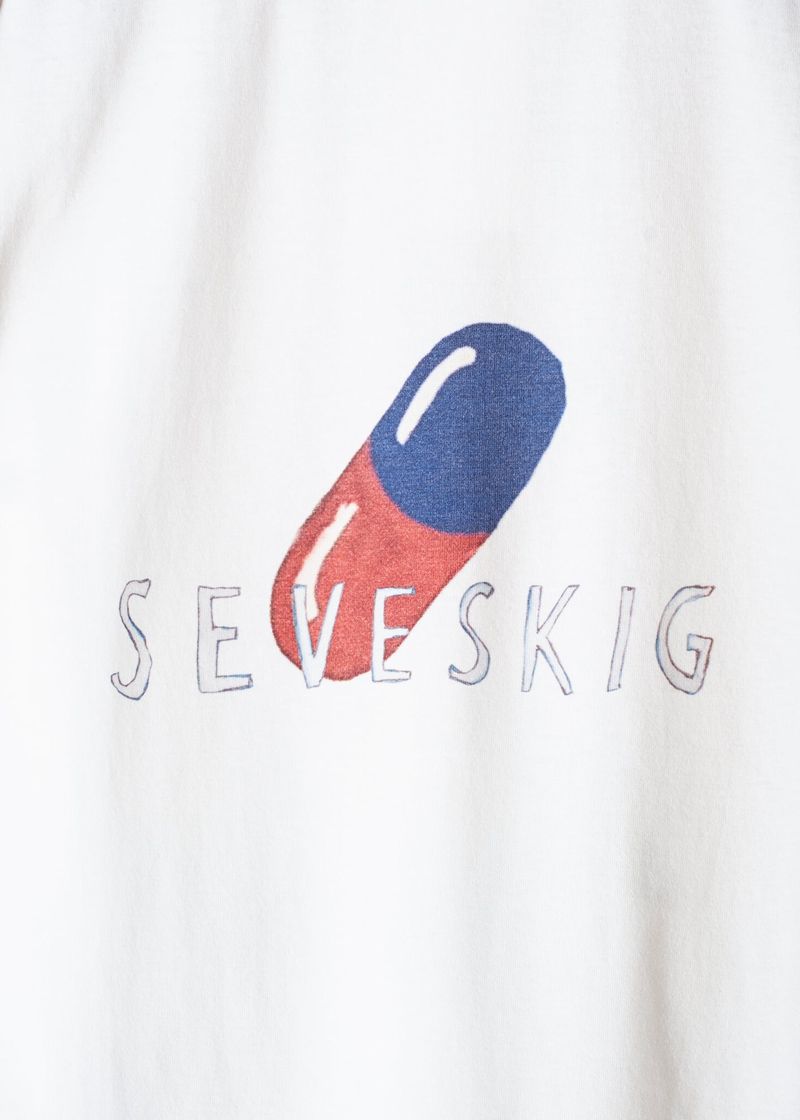 SEVESKIG vs RIDAWO S/SL ver, Pill-Taking Man Tシャツ セヴシグ ワカヤマリダヲ