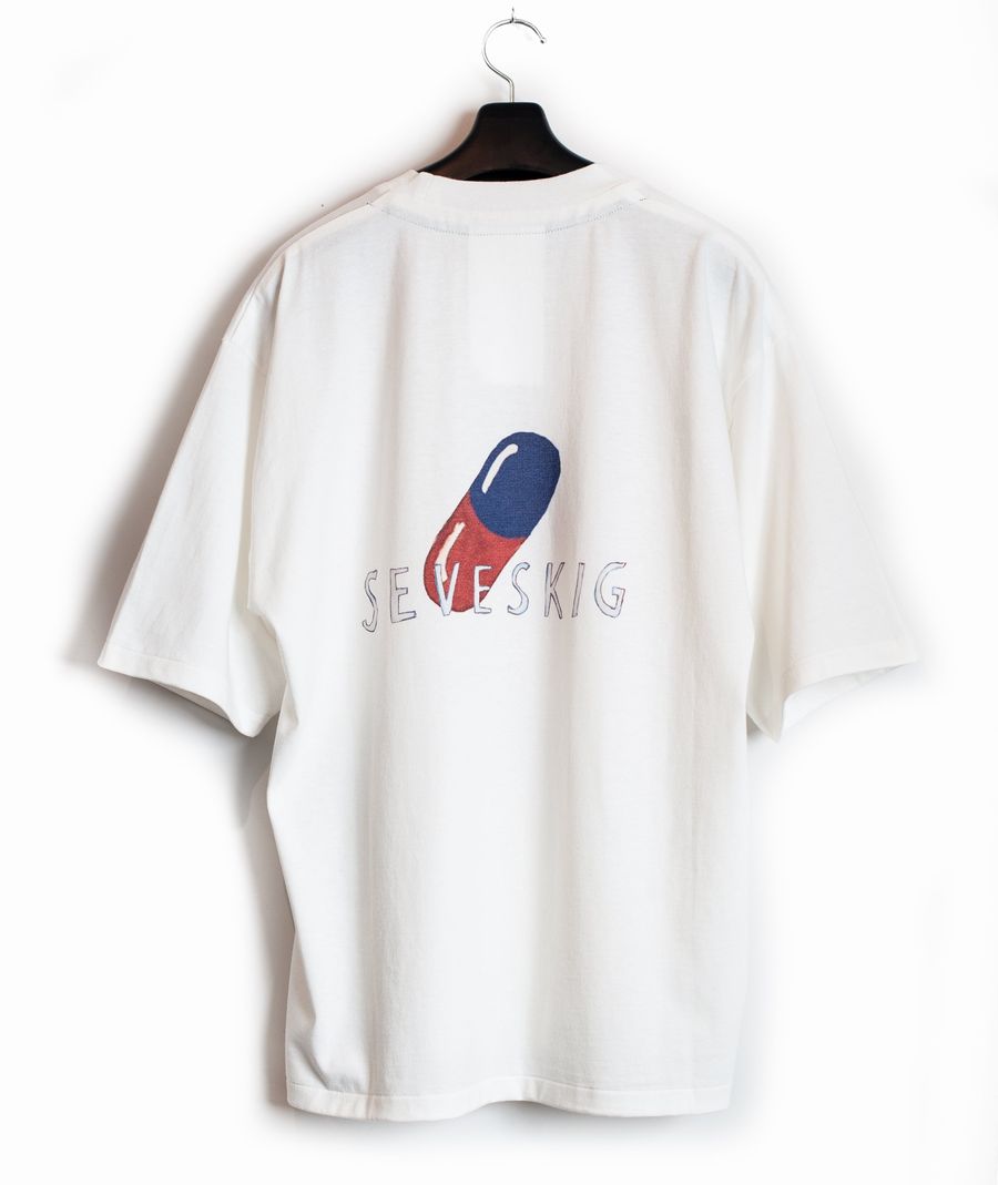 SEVESKIG vs RIDAWO S/SL ver, Pill-Taking Man Tシャツ セヴシグ ワカヤマリダヲ