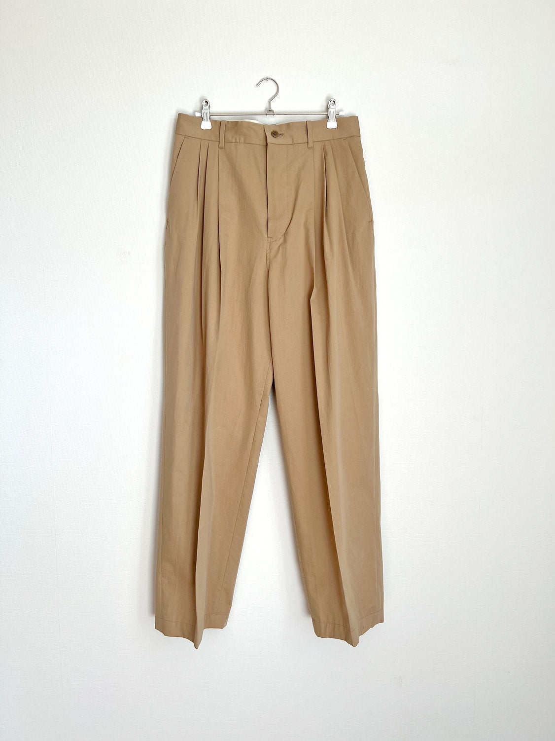 t.yamai paris ティ ヤマイ パリ オーガニックサテン3タックパンツ 特別価格