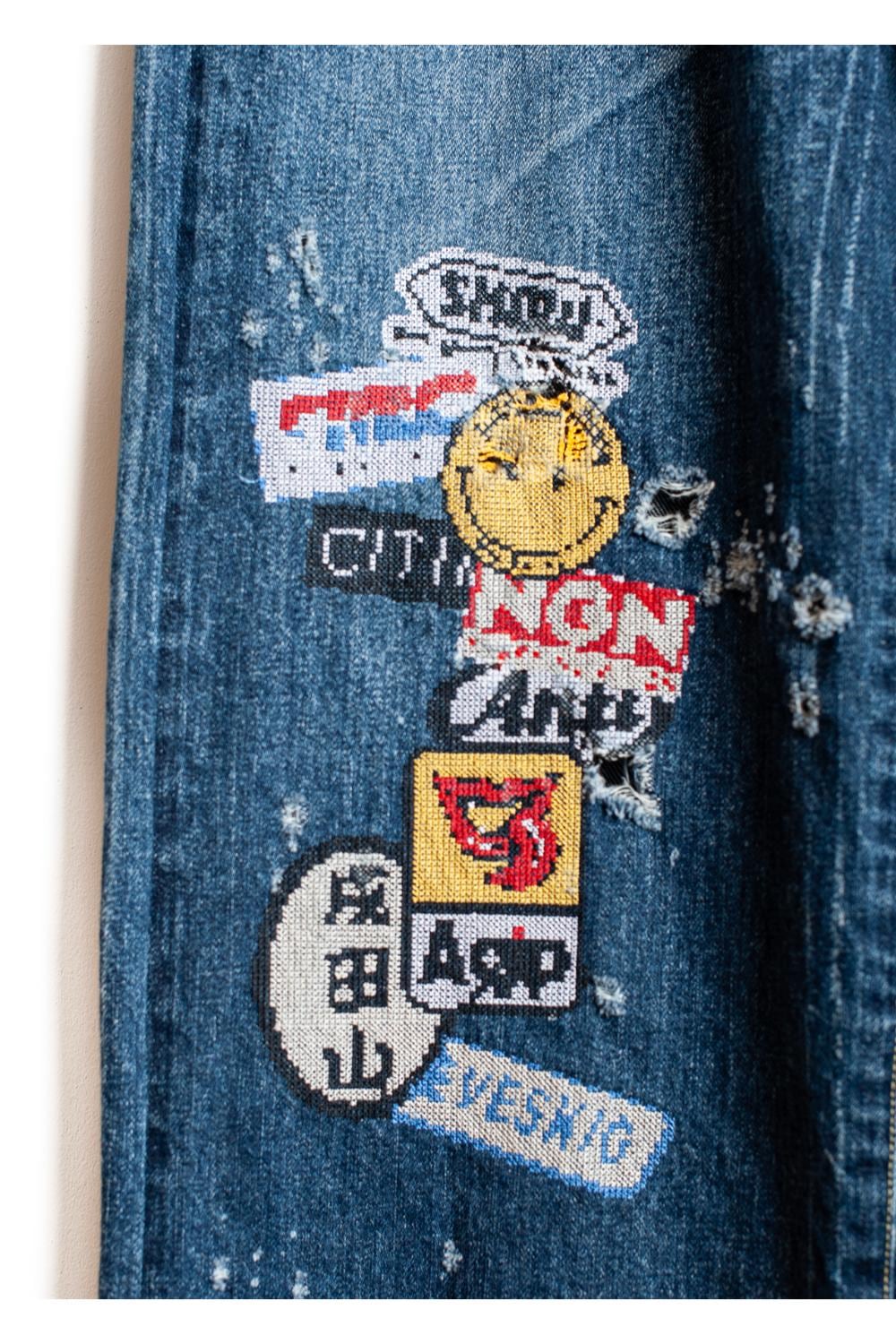 SEVESKIG vs J.W.DAVIS 2501XX Ver,Wappen Bomb デニムパンツ セヴシグ ヤコブデイビス