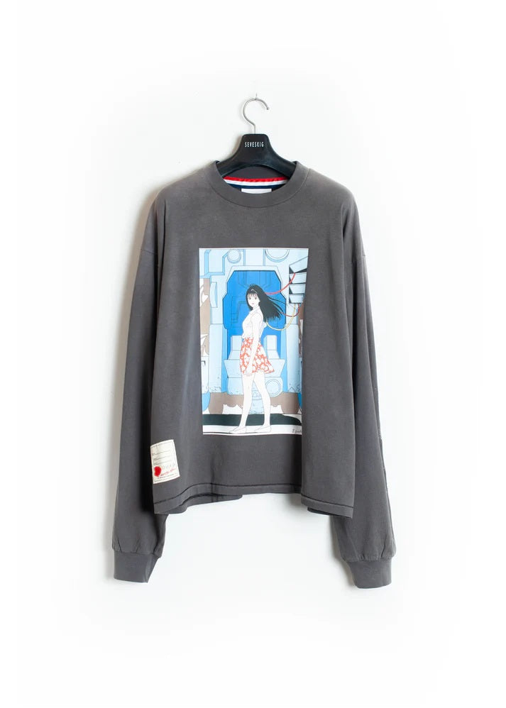 SEVESKIG セヴシグ Nostalgic Girl RZ01 L/SL Tee 江口寿史 老人Z