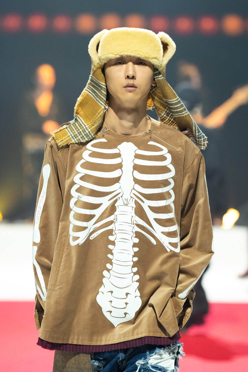 SEVESKIG セヴシグ Bone Velvet Pullover Shirt ベルベット プルオーバーシャツ