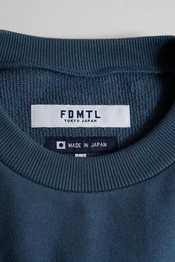 FDMTL ファンダメンタル BORO EMBROIDERED SWEAT SHIRT (NAVY)
