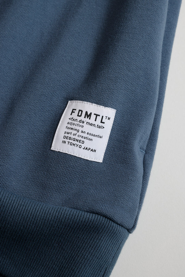FDMTL ファンダメンタル BORO EMBROIDERED SWEAT SHIRT (NAVY)