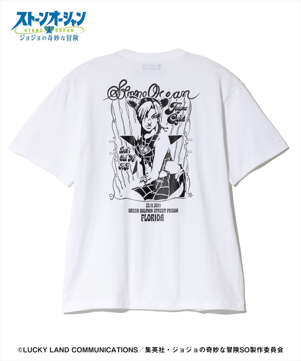 ジョジョの奇妙な冒険 ストーンオーシャン 2 tone Jolyne T-shirts / ツートン徐倫 Tシャツ JOJO glamb グラム