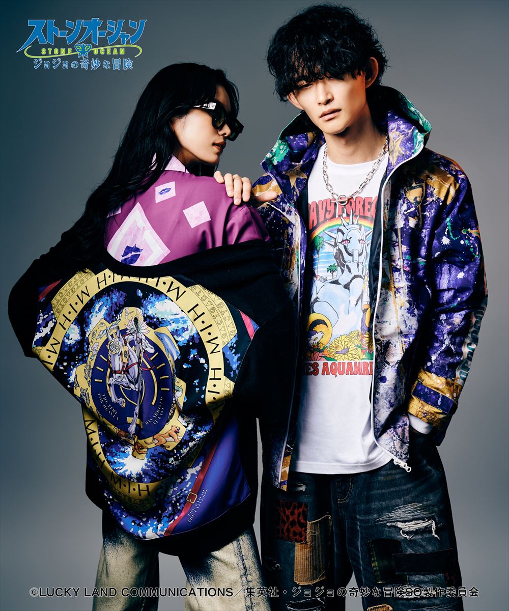ジョジョの奇妙な冒険 ストーンオーシャン E・Costello’s Stand Shirt / エルメェス・コステロスタンド シャツ JOJO glamb グラム
