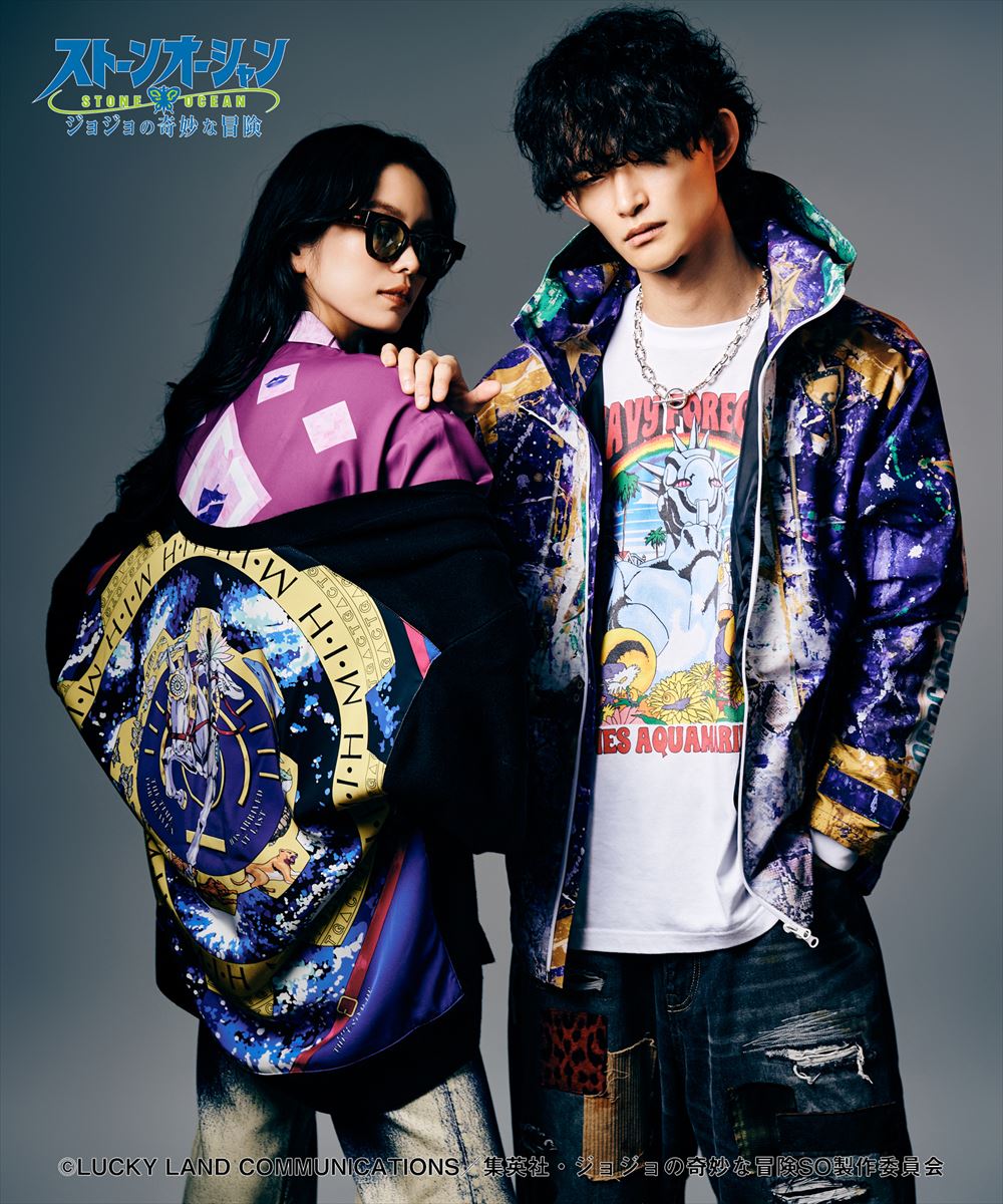 ジョジョの奇妙な冒険 ストーンオーシャン E・Costello’s Stand Shirt / エルメェス・コステロスタンド シャツ JOJO glamb グラム