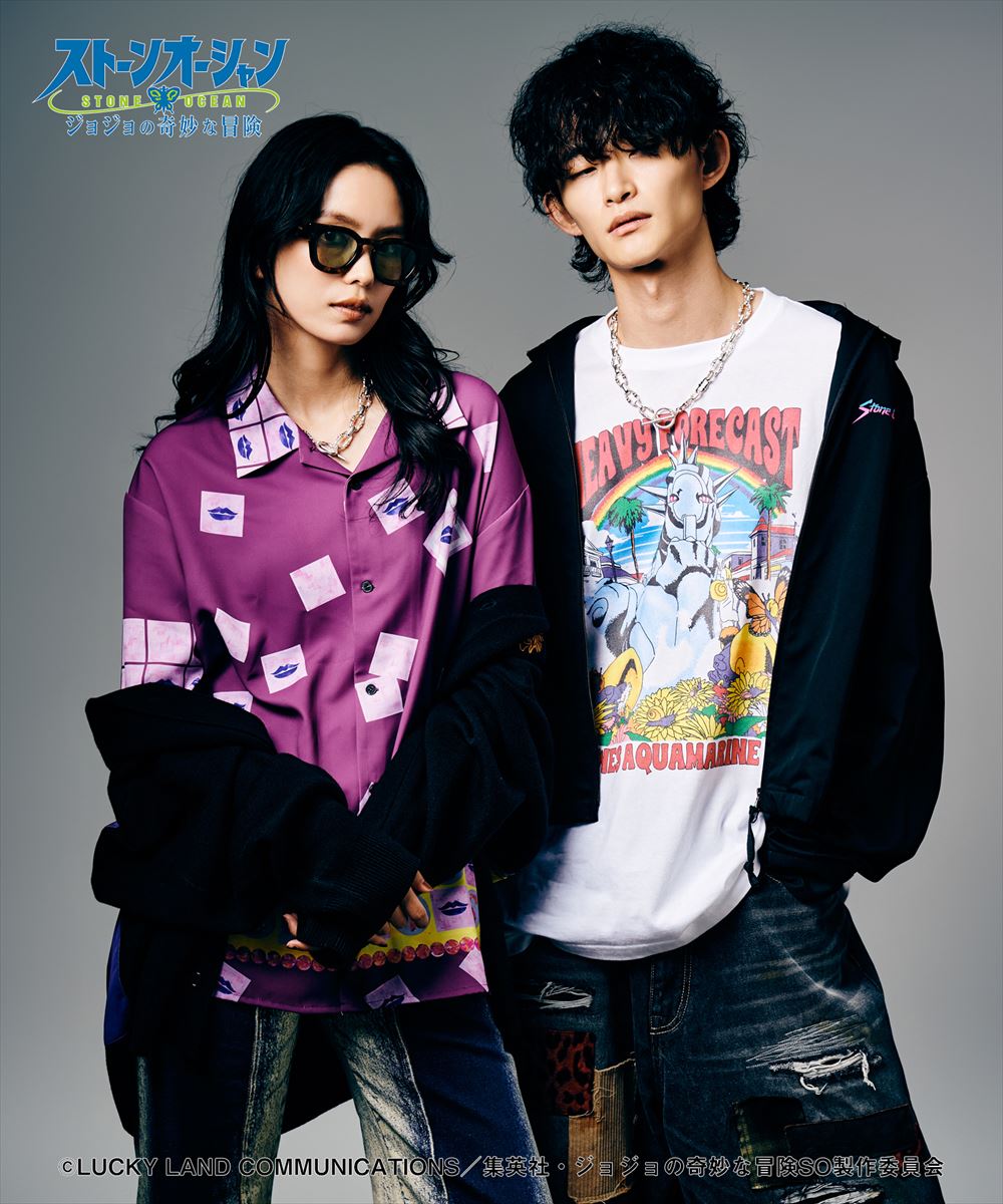ジョジョの奇妙な冒険 ストーンオーシャン Weather・R Cutsew / ウェザー・リポート カットソー JOJO glamb グラム