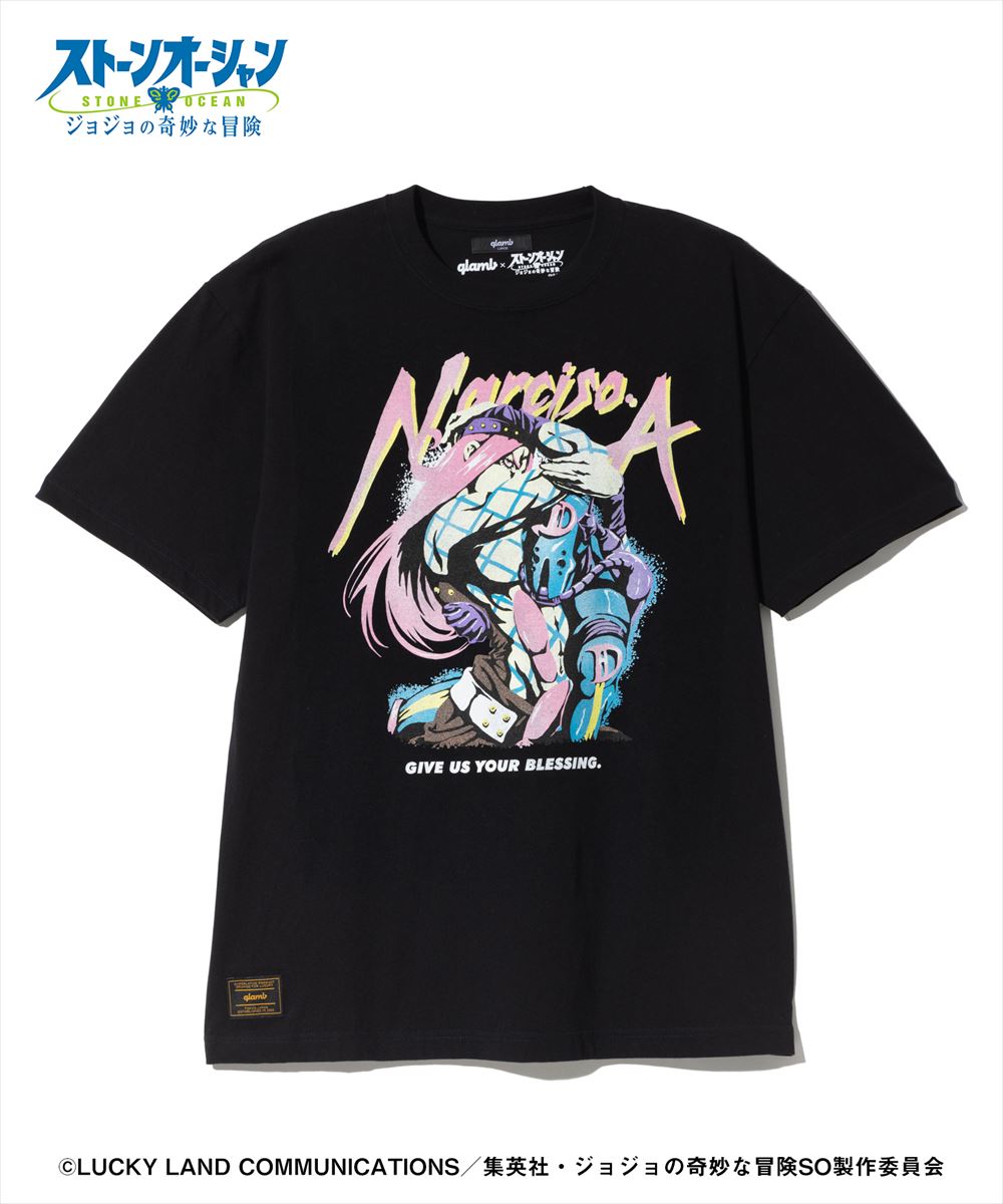ジョジョの奇妙な冒険 ストーンオーシャン Narciso・A T-shirts / ナルシソ・アナスイ Tシャツ JOJO glamb グラム