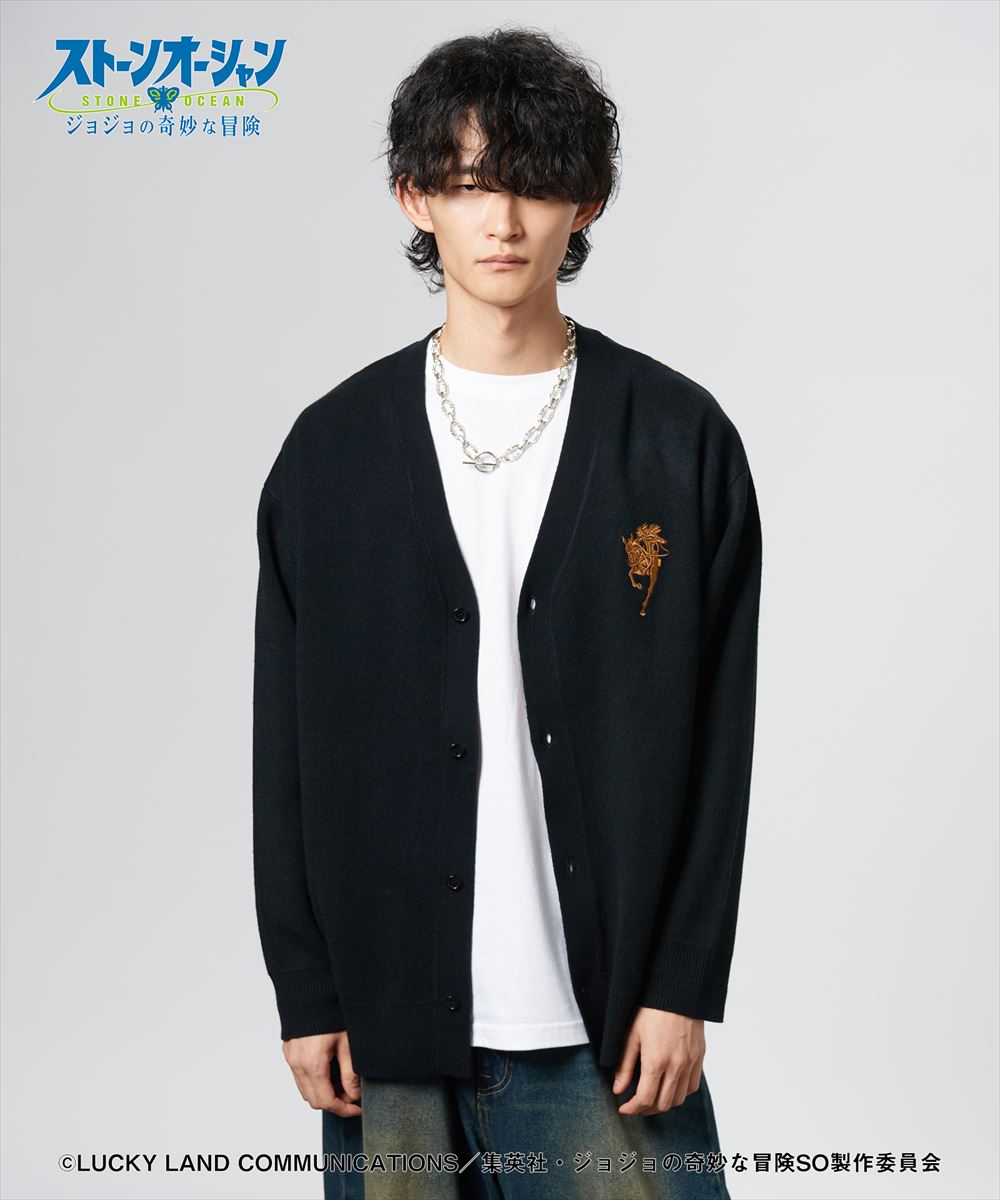 ジョジョの奇妙な冒険 ストーンオーシャン M・I・H Cardigan / メイド・イン・ヘブン カーディガン JOJO glamb グラム
