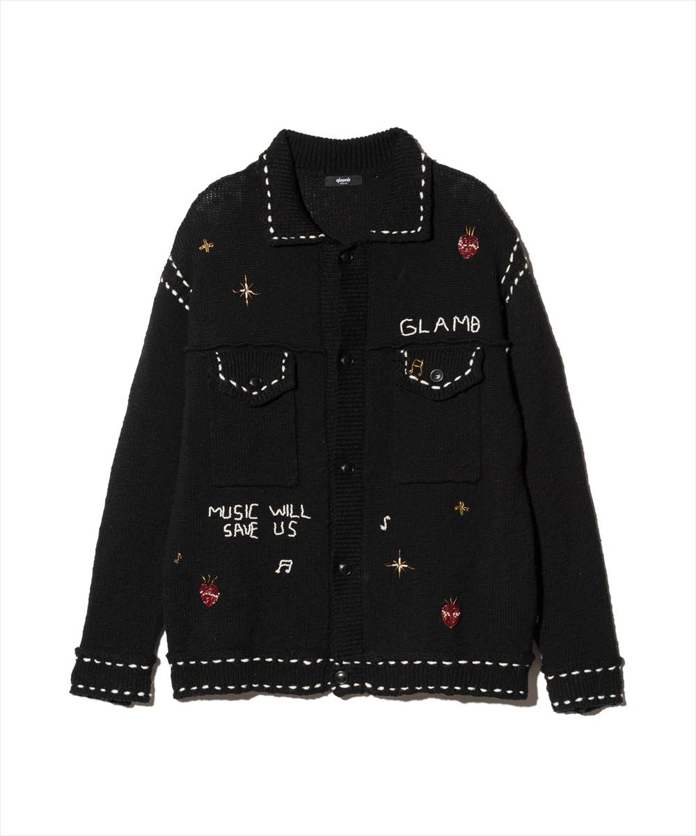 Beadswork Knit Jacket / ビーズワークニットジャケット glamb グラム