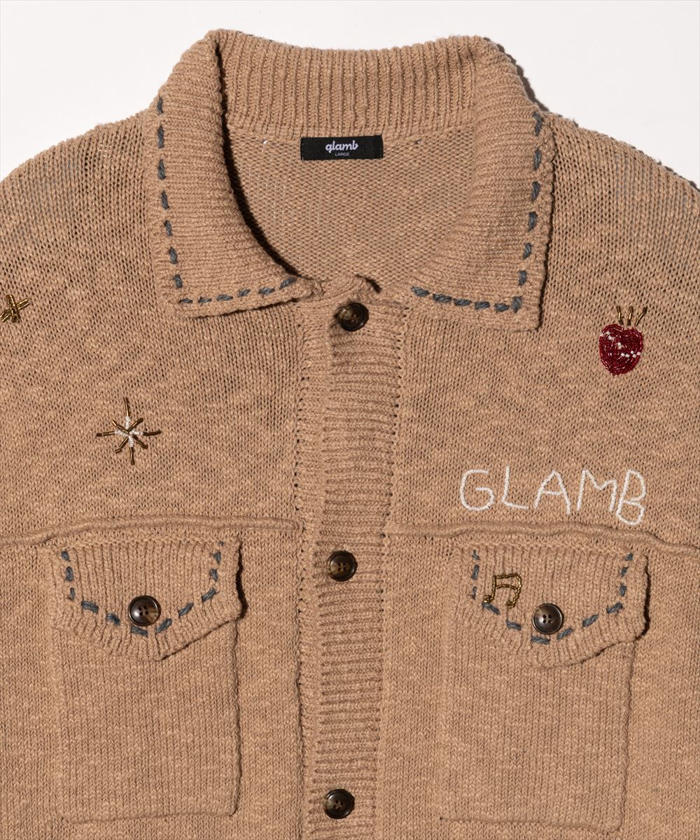 Beadswork Knit Jacket / ビーズワークニットジャケット glamb グラム