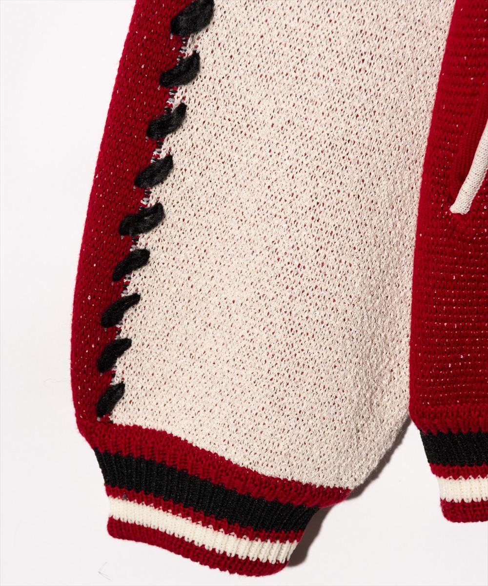 White Tiger Knit Ska Jumper / ホワイトタイガーニットスカジャンパー glamb グラム