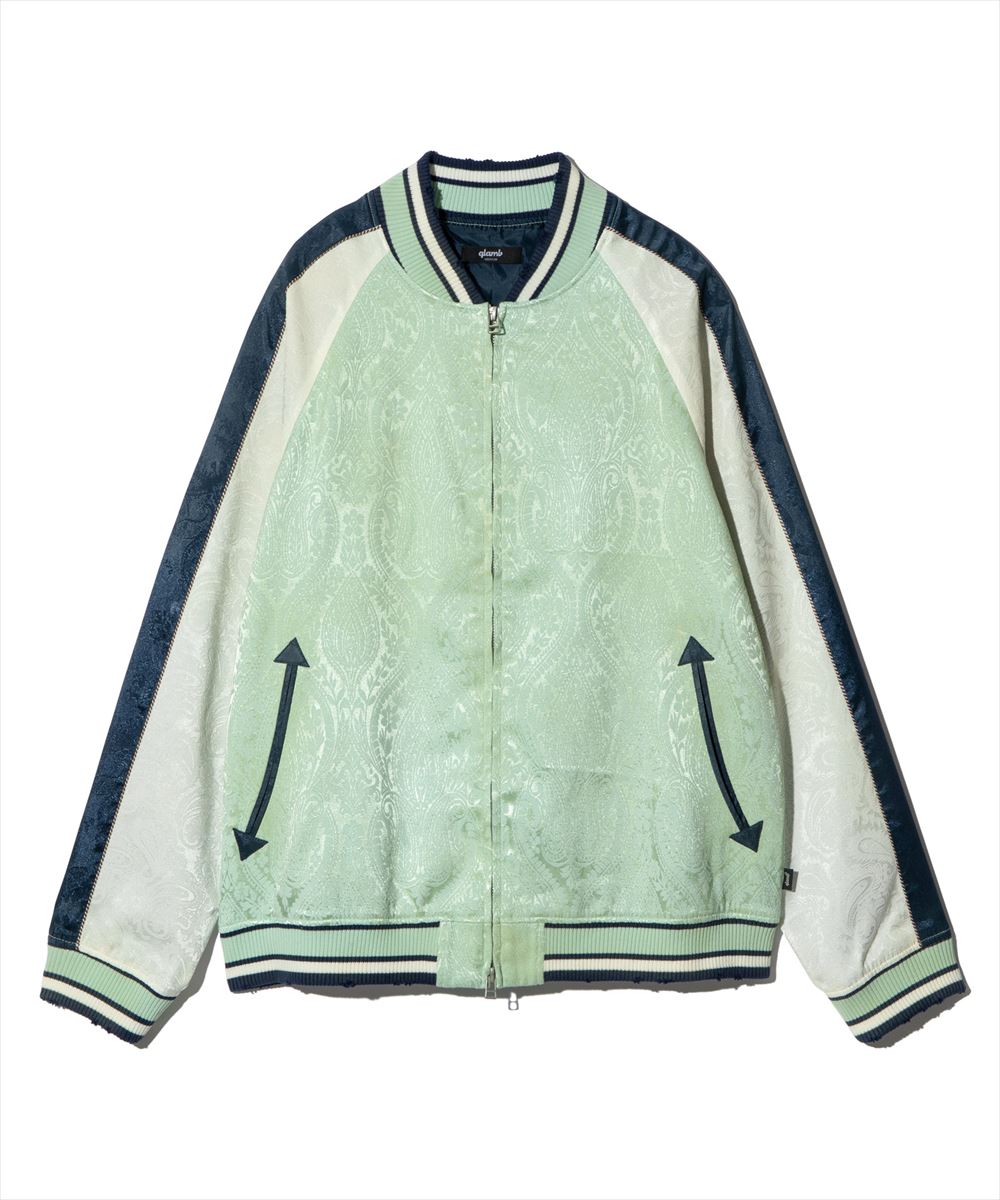 タイムセール glamb グラム Aging Paisley Ska Jumper / エイジングペイズリースカジャンパー