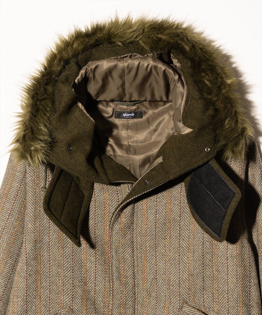 High Neck Short Mods Coat / ハイネックショートモッズコート glamb グラム