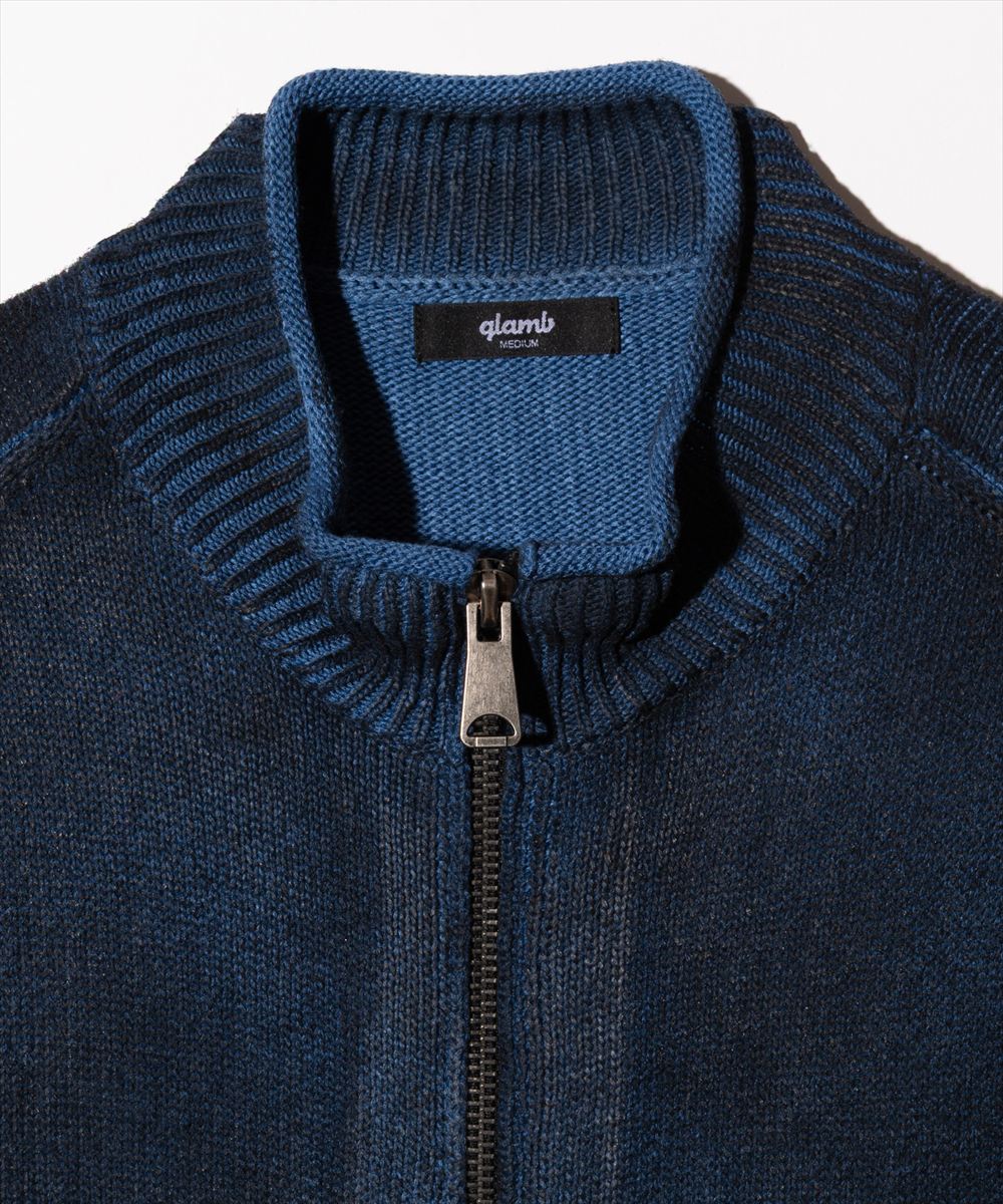Paraffin Coated Knit Blouson / パラフィンコートニットブルゾン glamb グラム