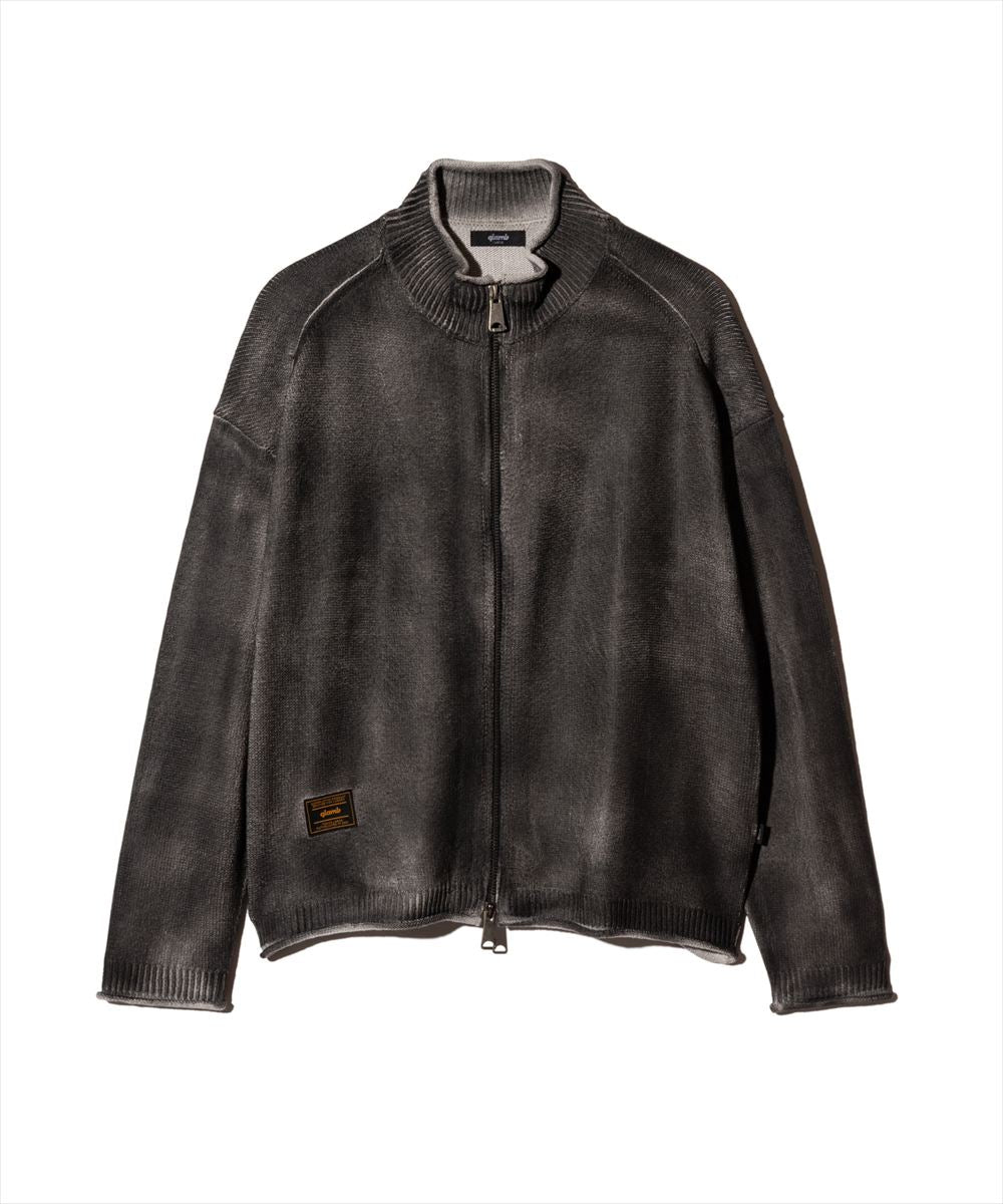 Paraffin Coated Knit Blouson / パラフィンコートニットブルゾン glamb グラム