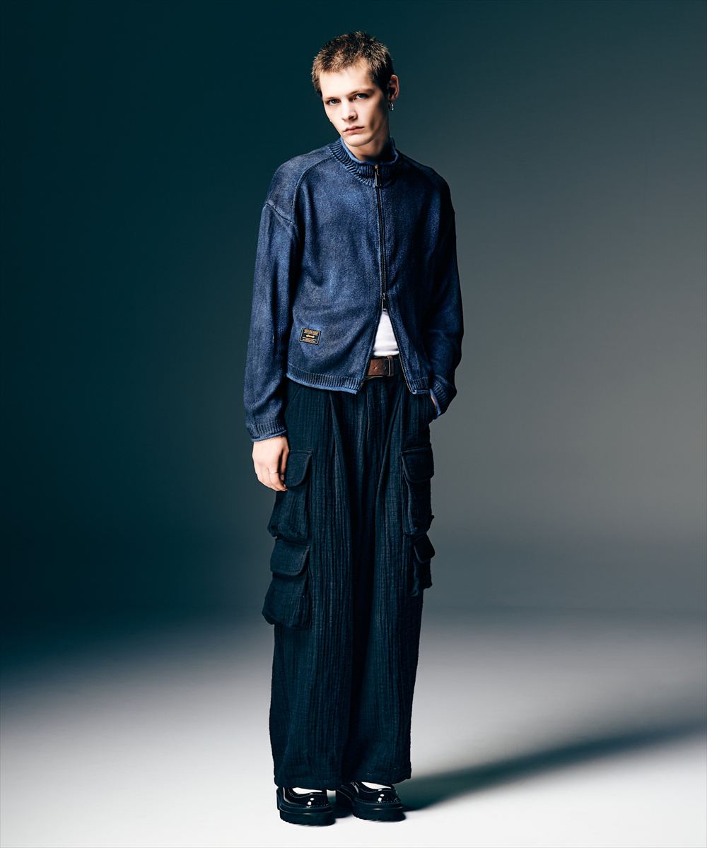 Paraffin Coated Knit Blouson / パラフィンコートニットブルゾン glamb グラム