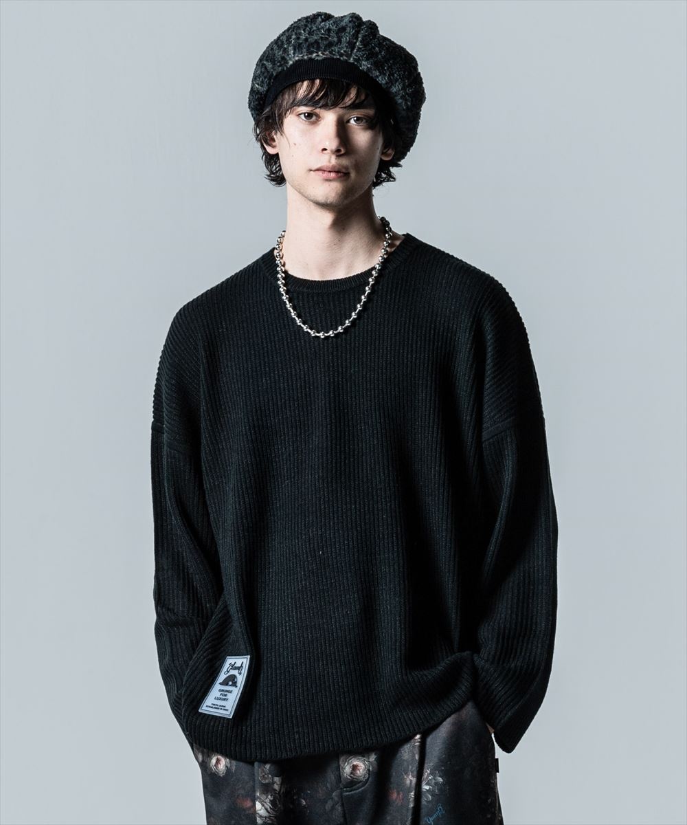 glamb グラム Rubber Tag Knit ラバータグニット