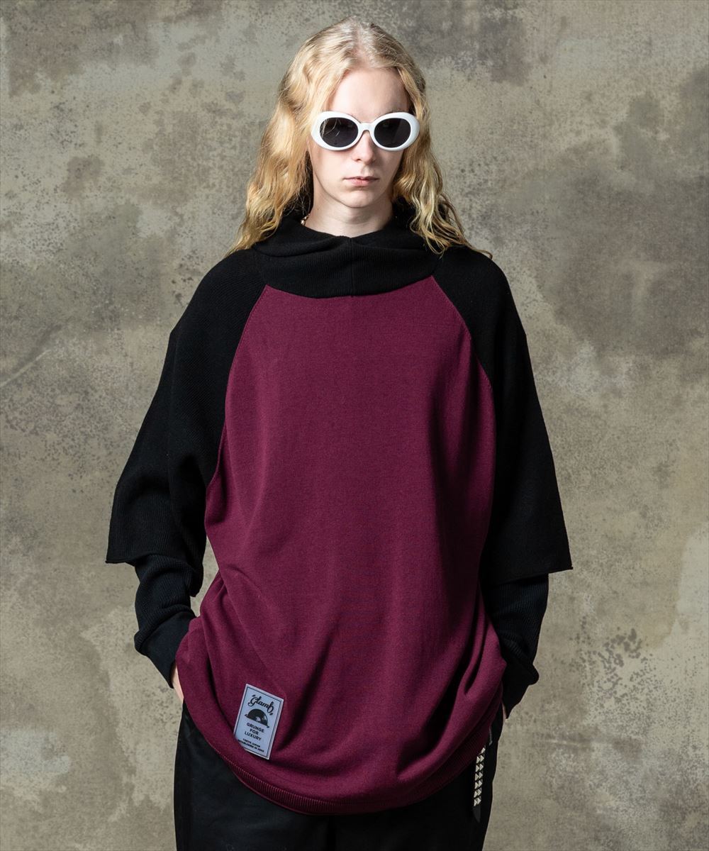 SALE/セール glamb グラム Half Sleeves Knit Hoodie / ハーフスリーブニットフーディ 特別価格