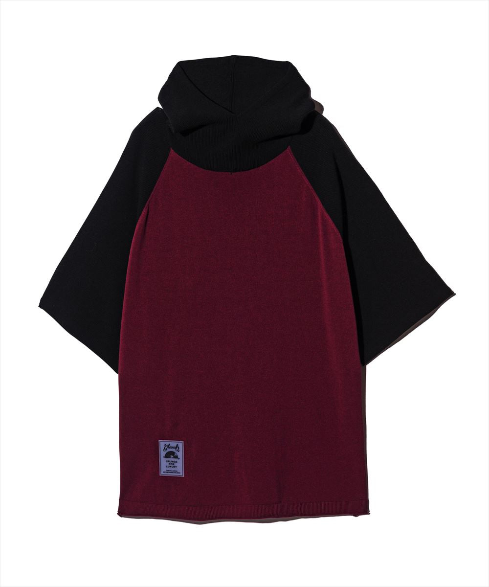 SALE/セール glamb グラム Half Sleeves Knit Hoodie / ハーフスリーブニットフーディ 特別価格