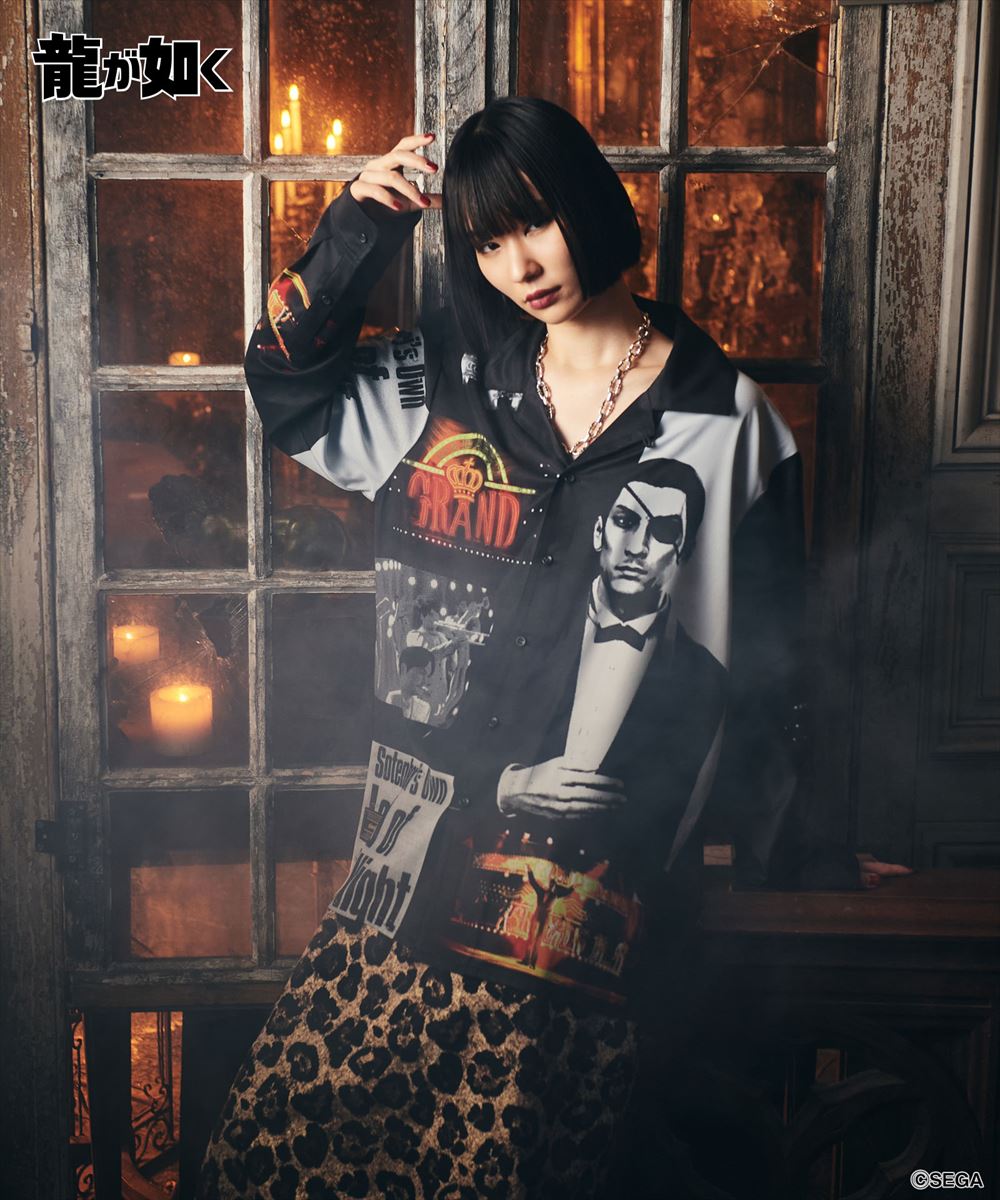 龍が如く 真島吾朗 Cabaret Master Majima Shirt / キャバレーマスターマジマシャツ glamb グラム