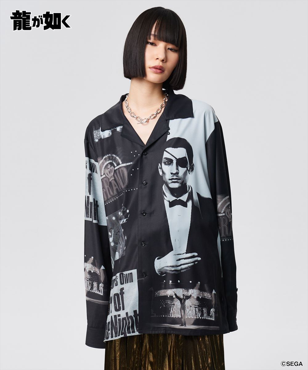 龍が如く 真島吾朗 Cabaret Master Majima Shirt / キャバレーマスターマジマシャツ glamb グラム