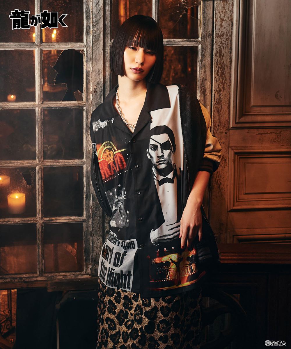 龍が如く 真島吾朗 Cabaret Master Majima Shirt / キャバレーマスターマジマシャツ glamb グラム