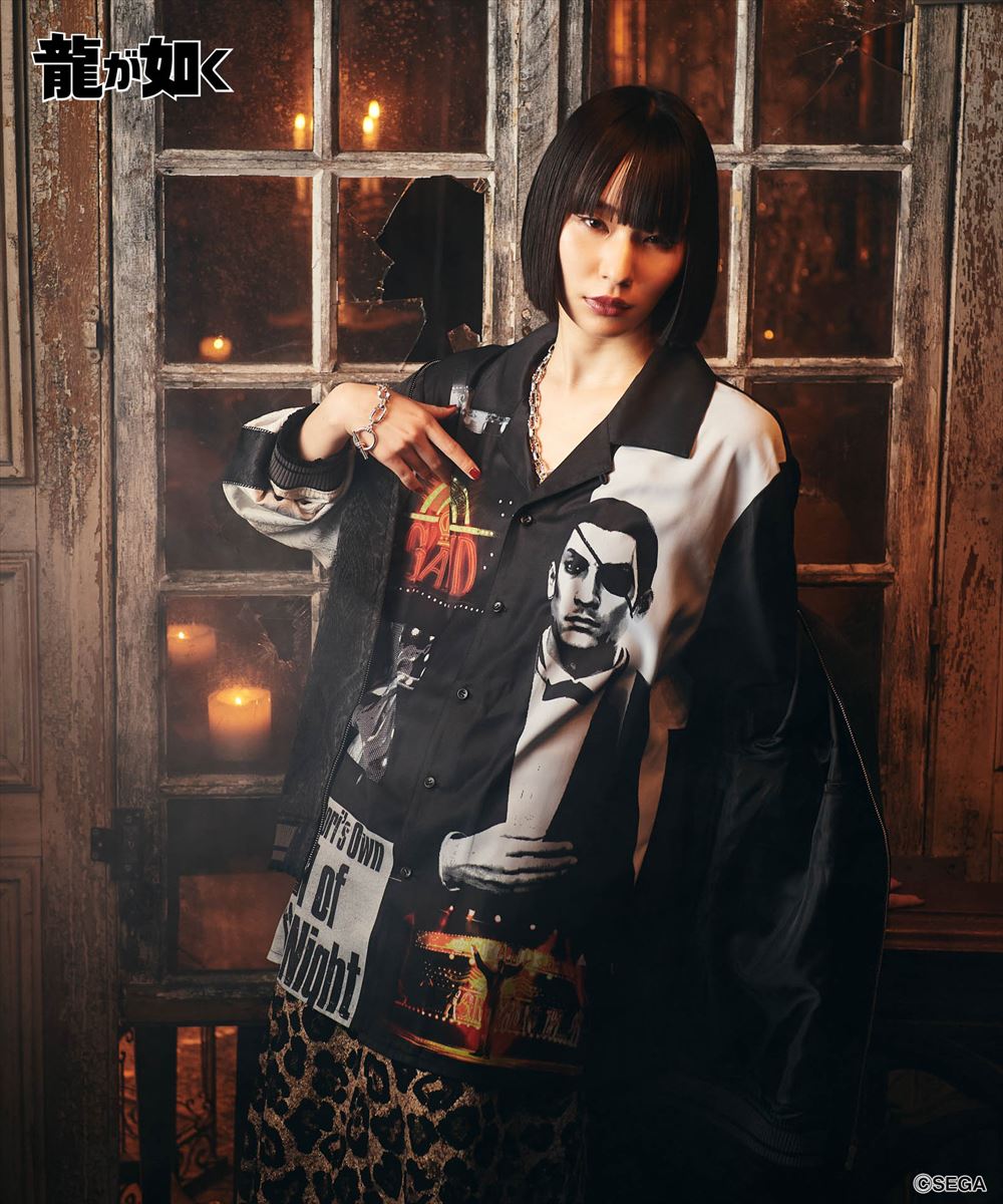 龍が如く 真島吾朗 Cabaret Master Majima Shirt / キャバレーマスターマジマシャツ glamb グラム