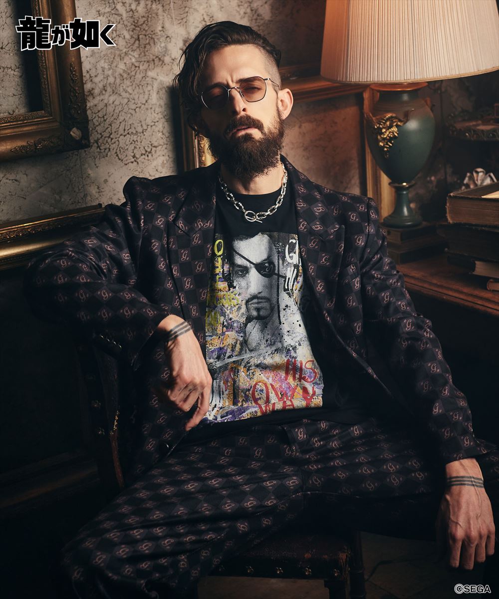龍が如く 真島吾朗 Goro Majima T-Shirt / ゴロウマジマTシャツ glamb グラム