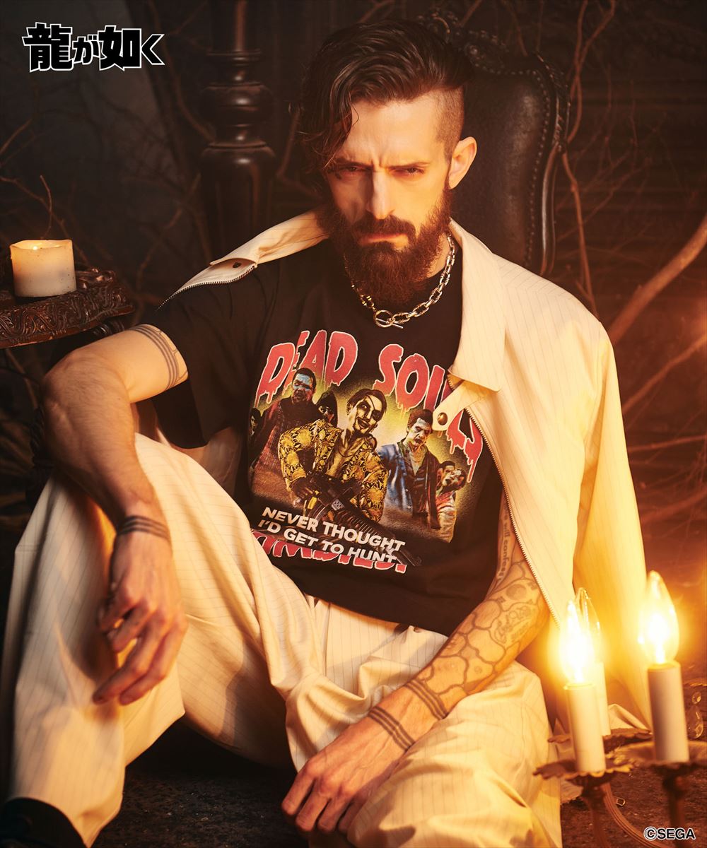 龍が如く 真島吾朗 Dead Souls T-shirt / デッドソウルズTシャツ glamb グラム