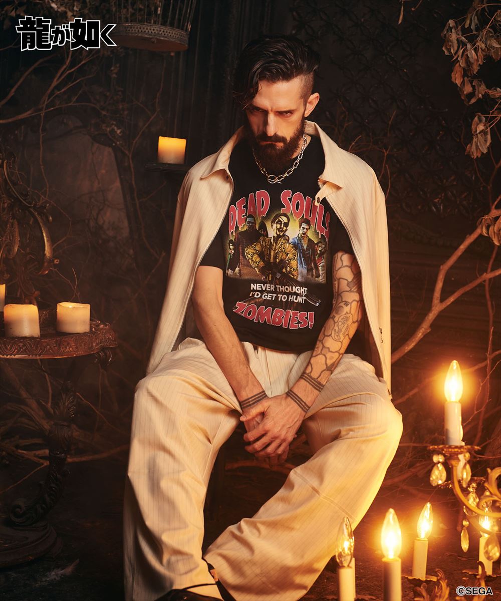 龍が如く 真島吾朗 Dead Souls T-shirt / デッドソウルズTシャツ glamb グラム