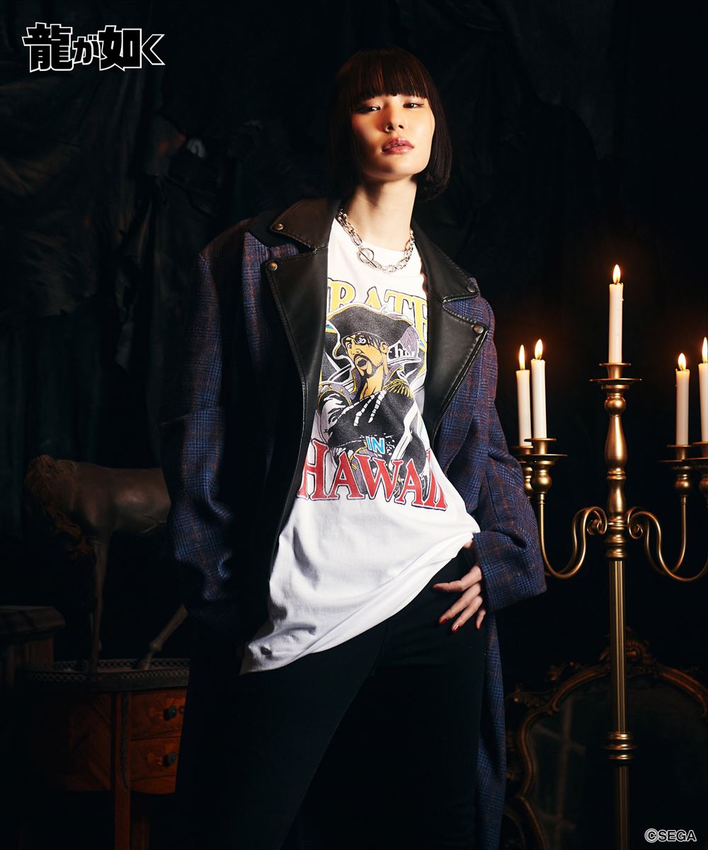 龍が如く 真島吾朗 Pirates in Hawaii T-shirt / パイレーツインハワイTシャツ glamb グラム