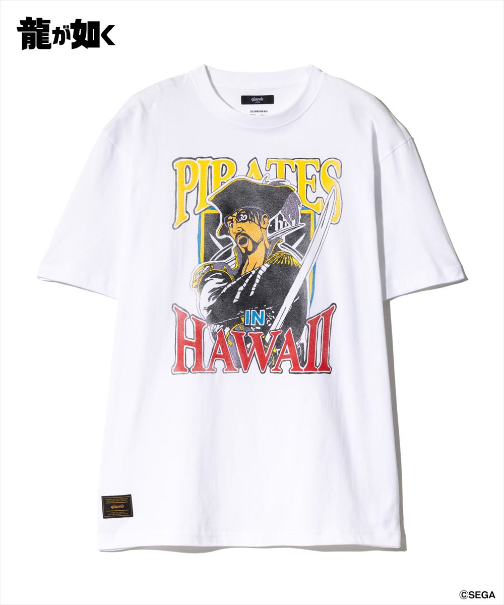 龍が如く 真島吾朗 Pirates in Hawaii T-shirt / パイレーツインハワイTシャツ glamb グラム