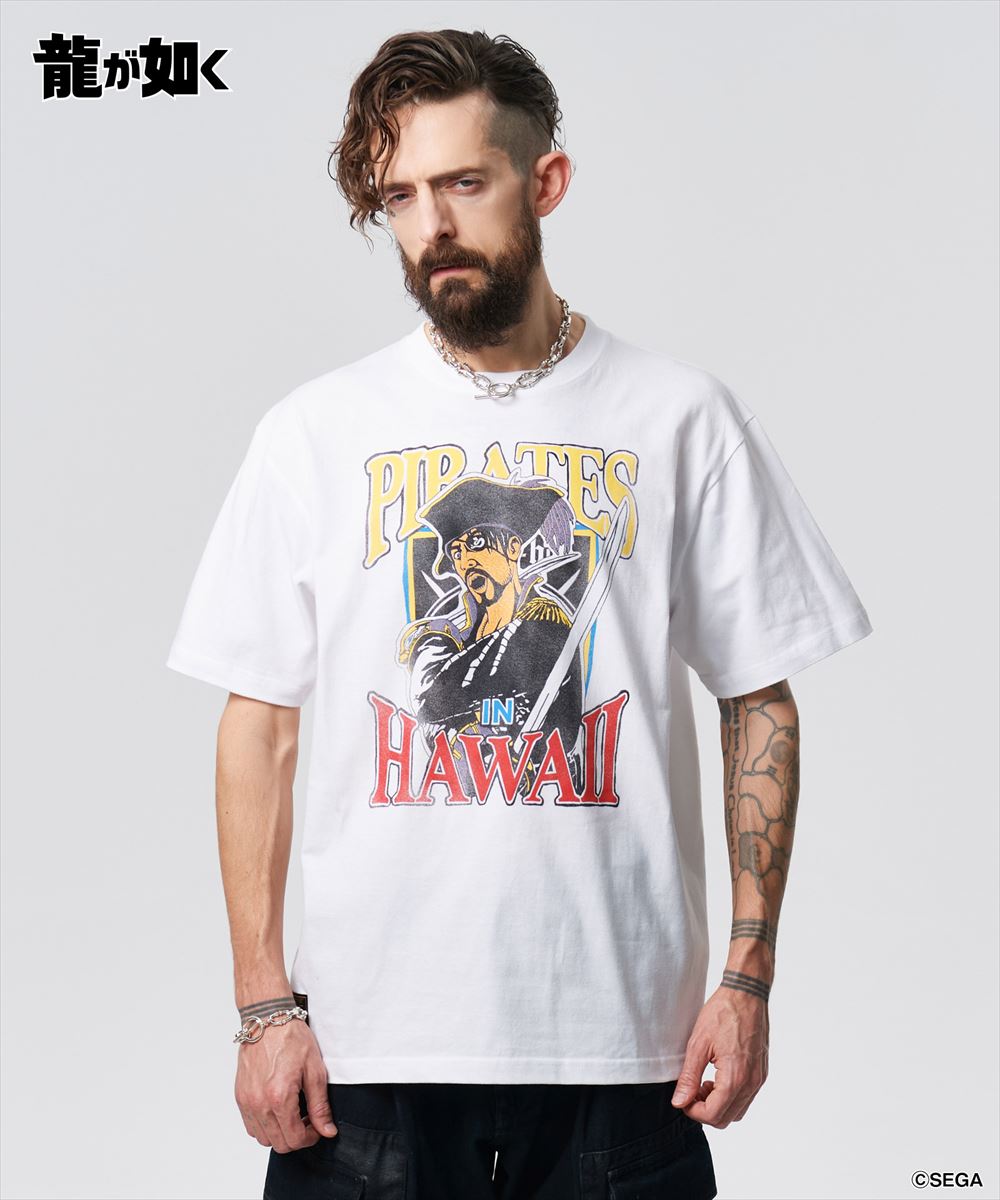 龍が如く 真島吾朗 Pirates in Hawaii T-shirt / パイレーツインハワイTシャツ glamb グラム